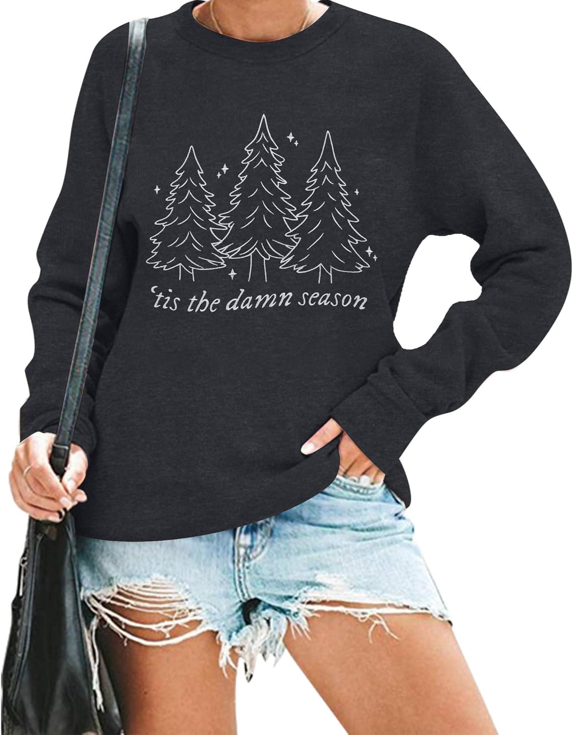 ASTANFY Christmas HOHO Sweatshirt: Festive & Funny Ugly Sweater