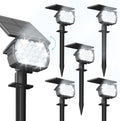 Solar Spotlight Outdoor 6 Pack - Bright Cool White Landscape Lights