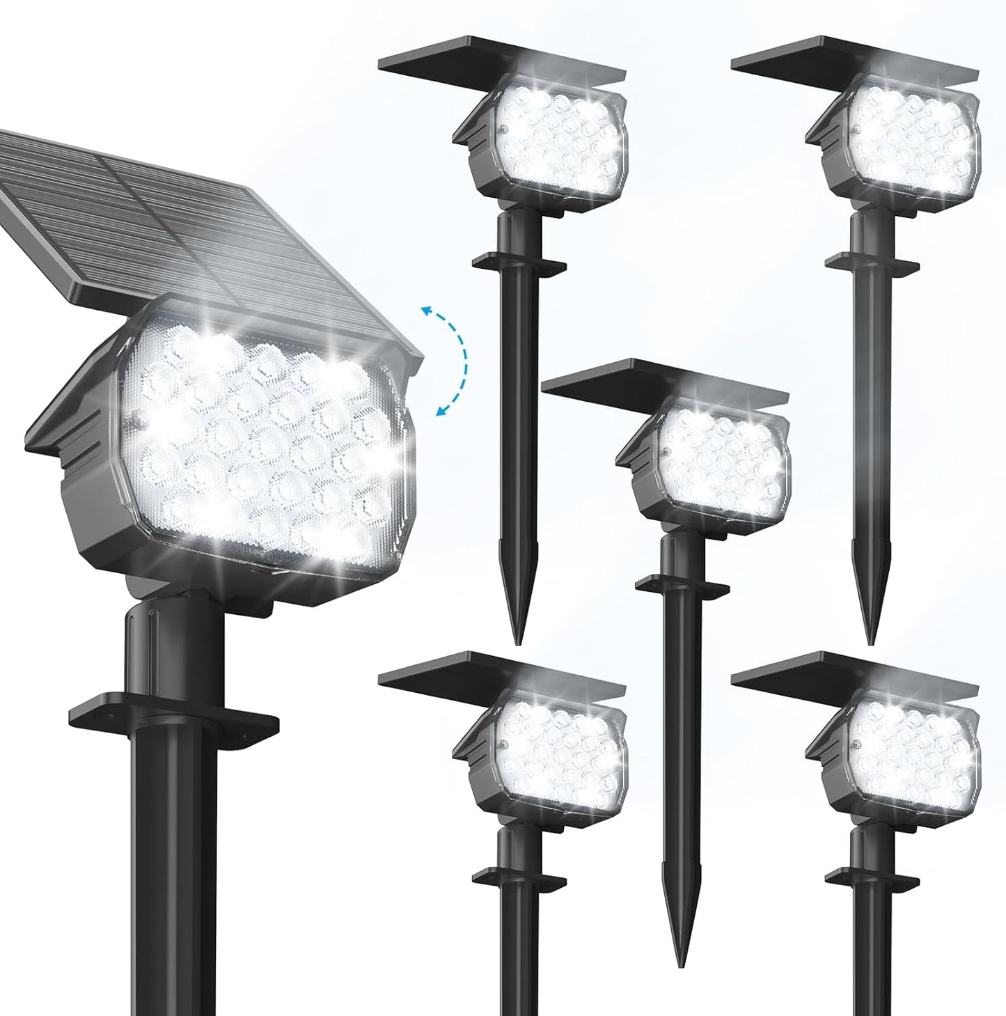 VOLISUN Solar Spotlight Outdoor - Bright 27 LED Landscape Lights