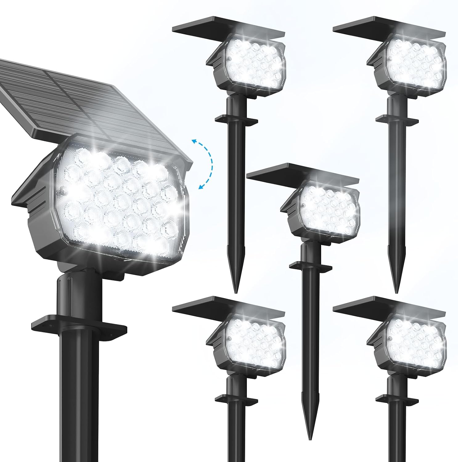 VOLISUN Solar Spotlight Outdoor - Bright 27 LED Landscape Lights
