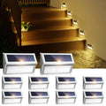 Solar Step Deck Lights for Outside Decorative - 10Pack Waterproof