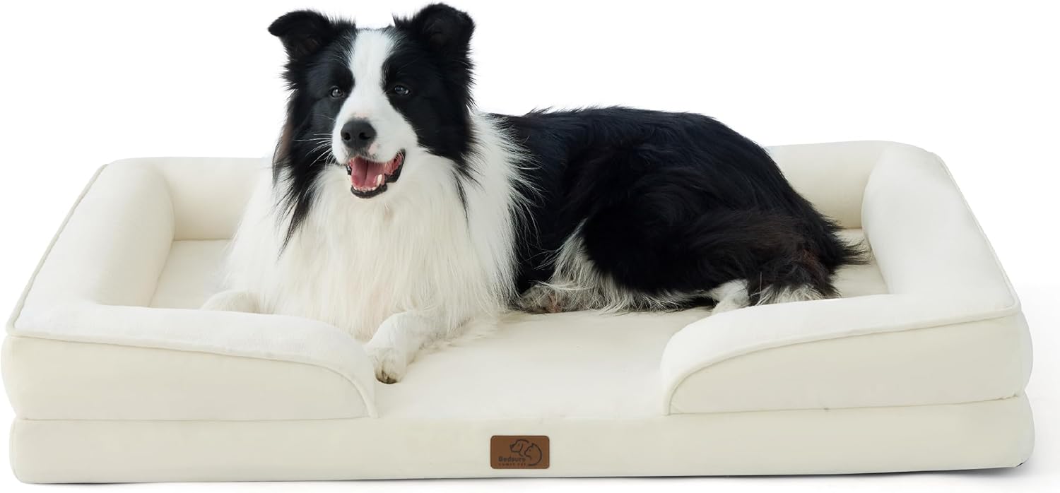 Orthopedic Dog Bed for Large Dogs - Waterproof & Washable Comfort