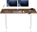 60 x 30 in Height Adjustable Standing Desk - Rustic Brown Top