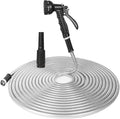 Stainless Steel Metal Water Hose - 100FT Heavy Duty, Flexible