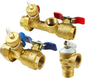 3/4 Inch IPS Isolator Tankless Water Heater Service Valve Kit