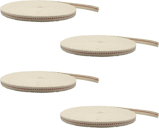 Light of Mine 3/8 Inch Cotton Flat Wick for Lanterns