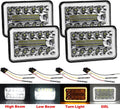 4x6 in Halo Headlights Replacement H4651 H4652 H4656 H4666 H6545