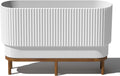 Veradek Raised Demi Long Planter for Indoor Outdoor Use - Elevated