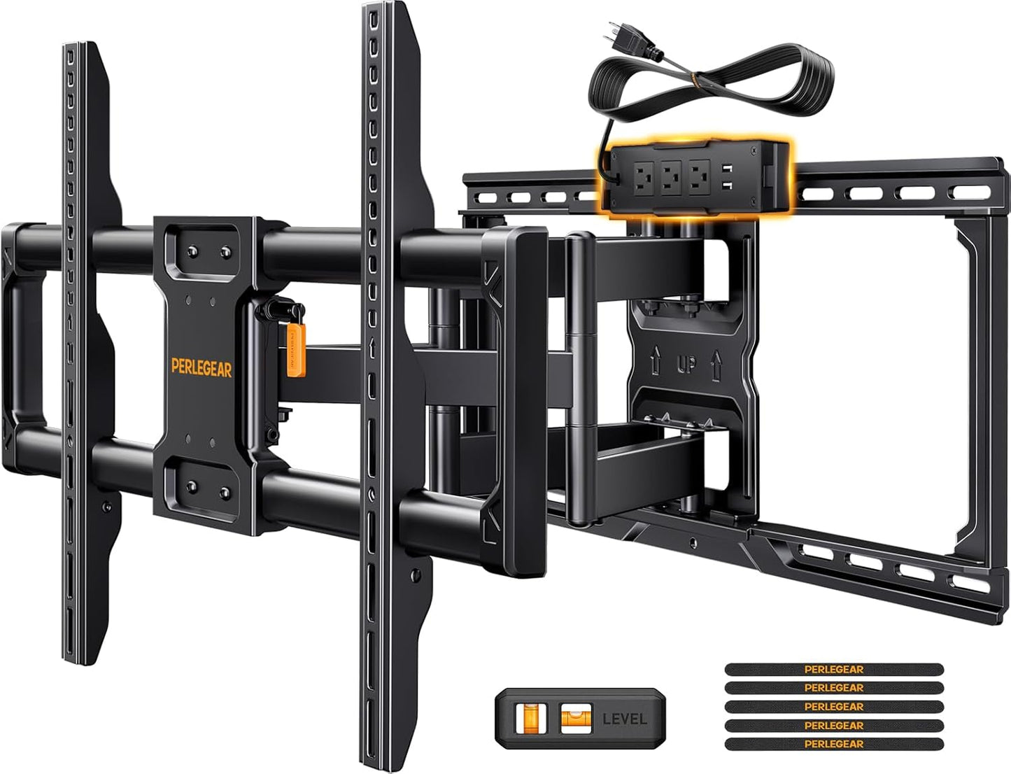 Full Motion TV Wall Mount, Swivel, Tilt, Extension