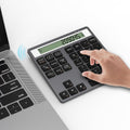 2 in 1 Bluetooth Number Pad with Display Calculator - Portable Numeric