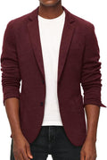 Men's Casual Knit Blazer Sport Coat - Lightweight Unlined Fit