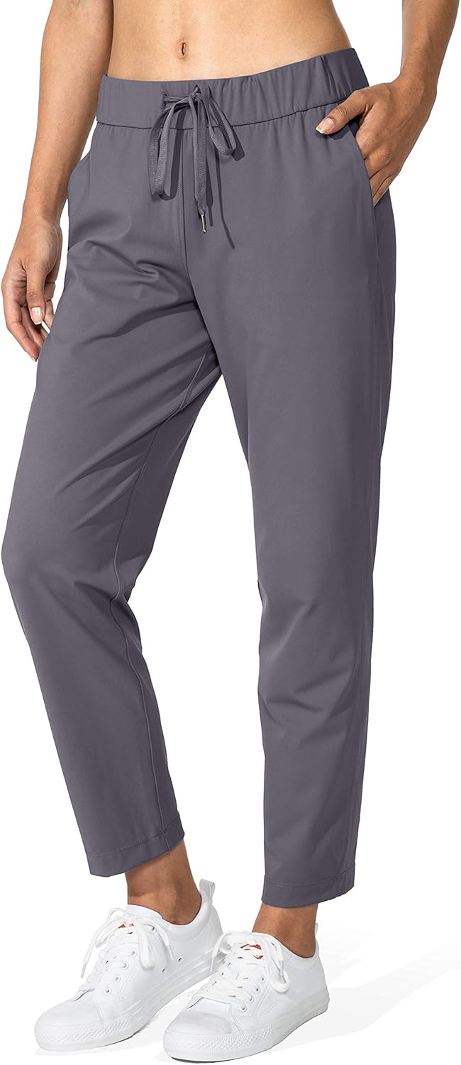 G Gradual Women's 7/8 Stretch Ankle Sweatpants with Pockets