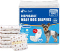 Pet Soft Dog Diapers Male XSmall - Ultra Absorbent 50 Pack