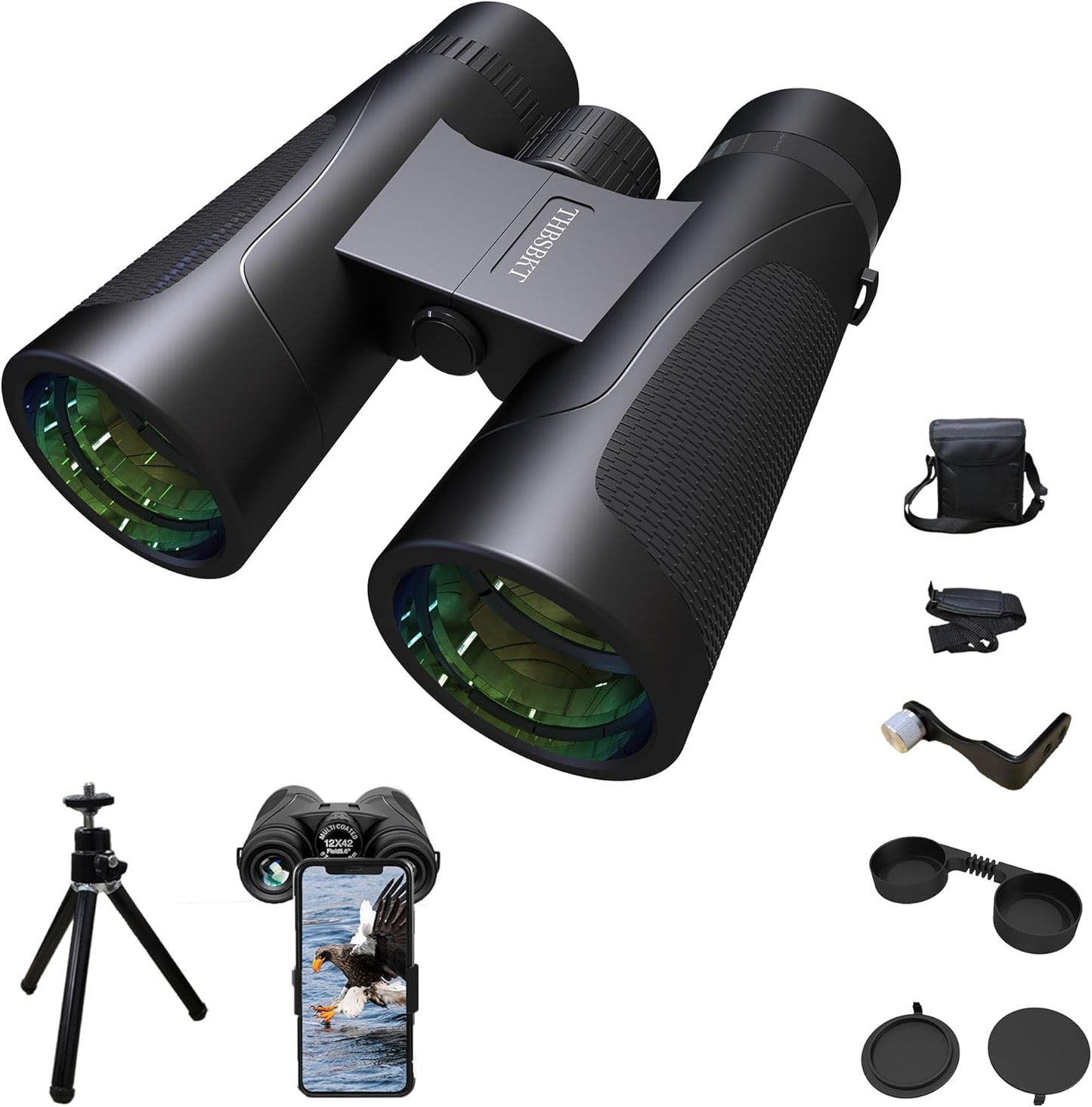 12x42 HD High-Powered Binoculars for Outdoor Adventures