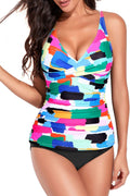 Yonique Tankini Swimsuits for Women Tummy Control Two Piece Sets