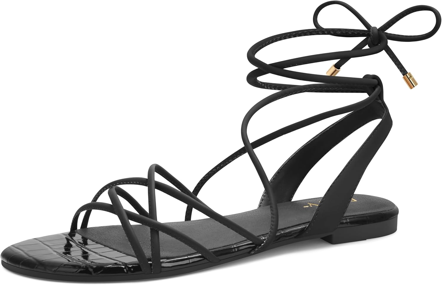 Strappy Sandals for Women: Lace Up Gladiator Flats for Summer