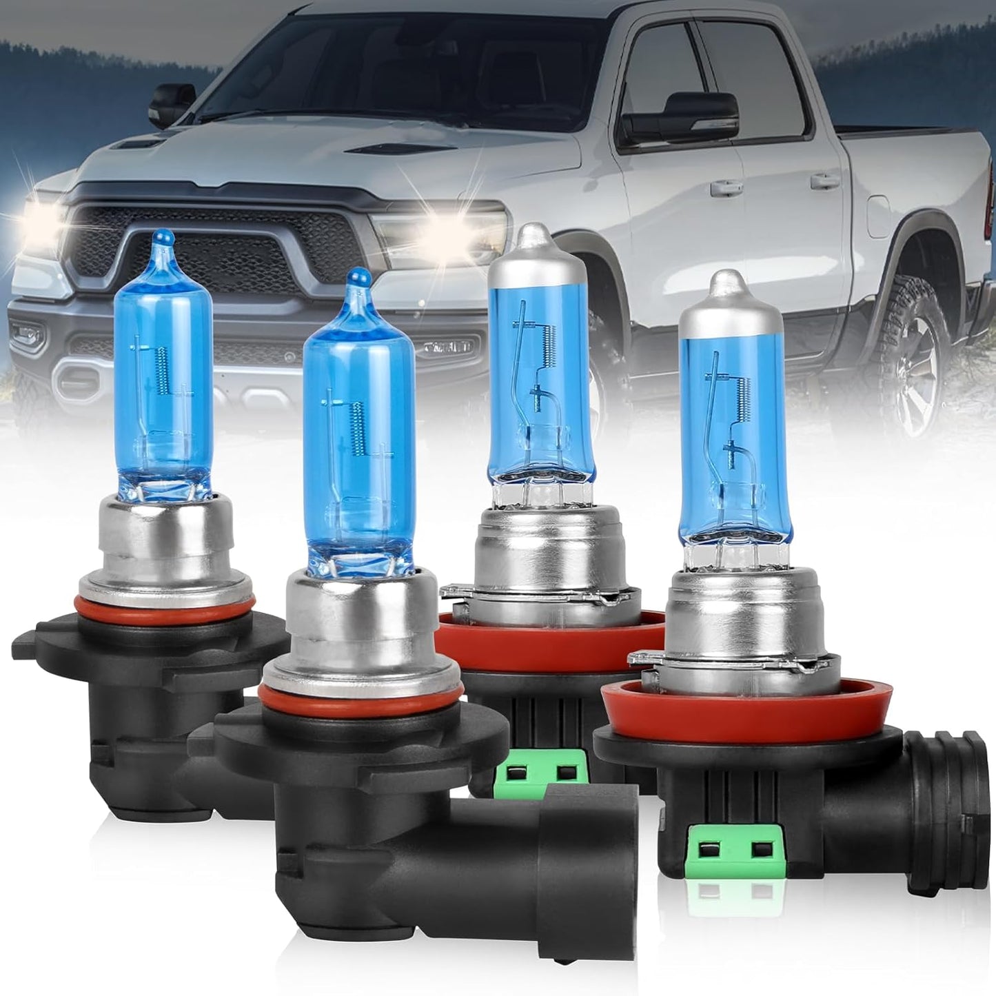 High Performance Halogen Headlight Bulbs for Dodge Ram 2013-2020