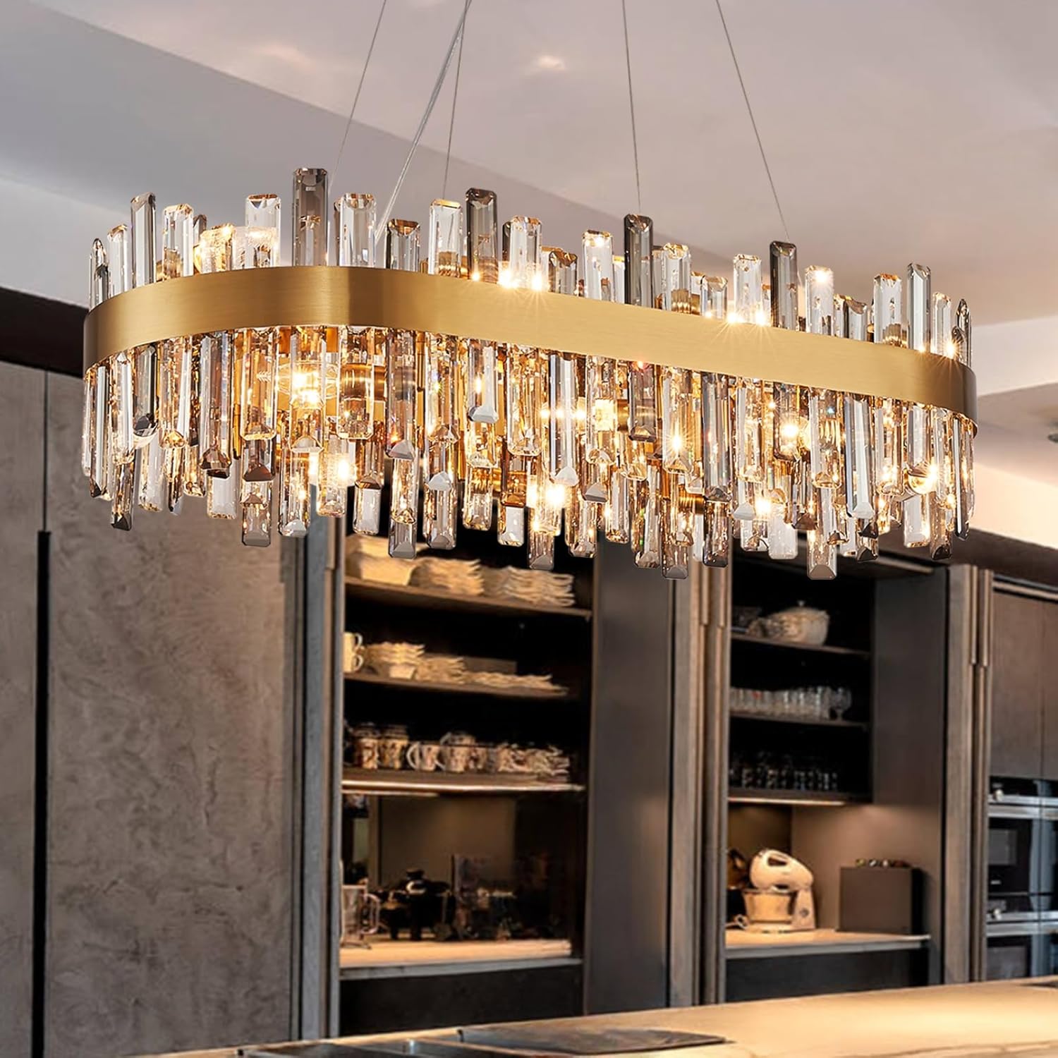 16-Light Modern Crystal Chandelier for Dining Room Luxury Design
