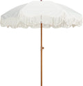 Boho Fringe Umbrella Outdoor Patio with UPF50+ Protection