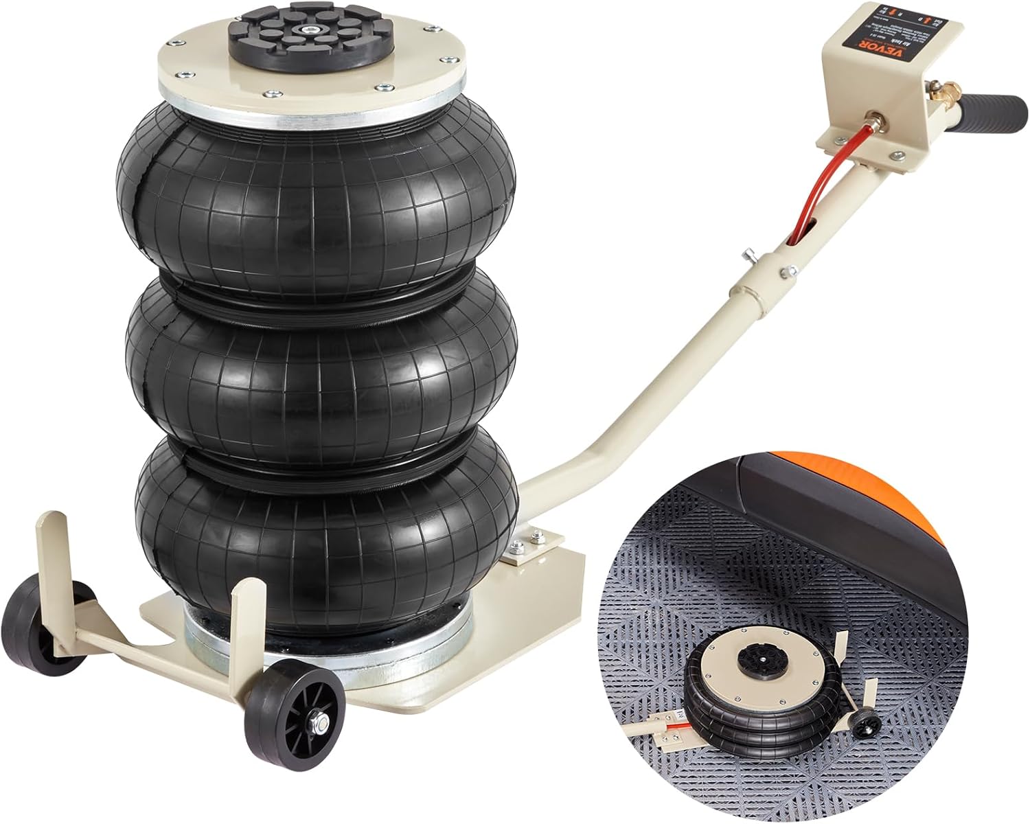 VEVOR Air Jack 3T 6600 lbs Triple Bag for Fast Lifting