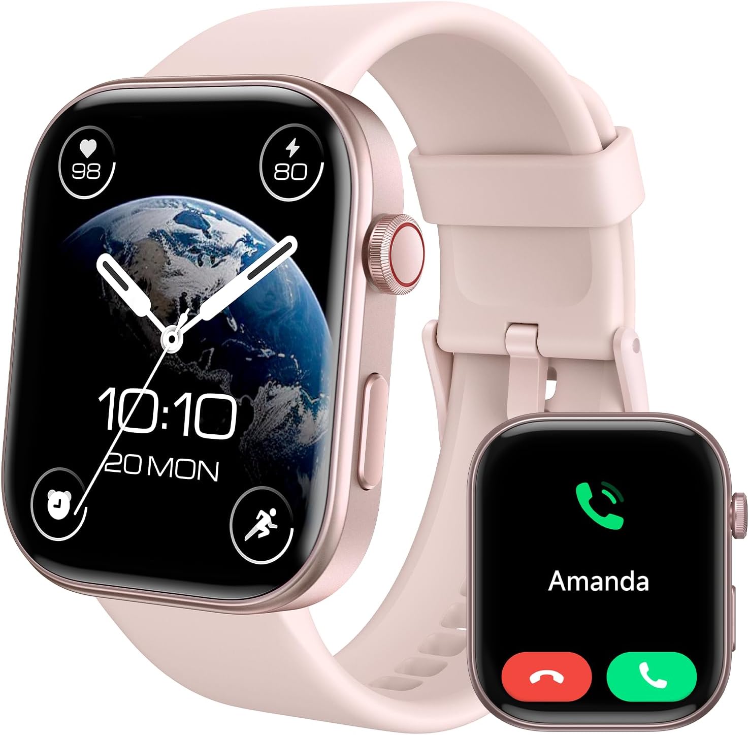 Fitpolo Women's Smartwatch: 1.99 AMOLED, Fitness Tracker, AI Control