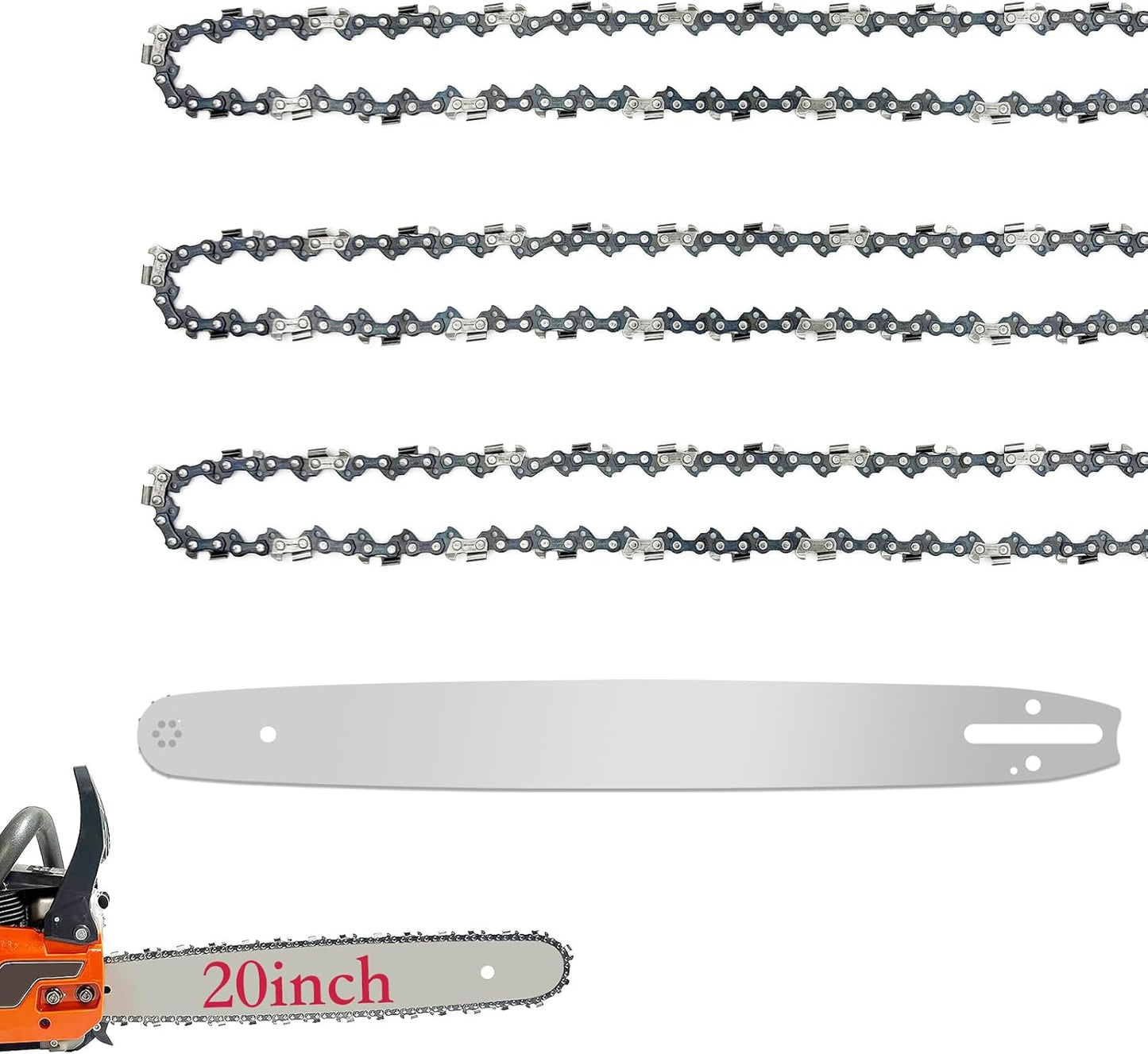 20 Inch Chainsaw Bar & Chain Combo for Stihl Chainsaws