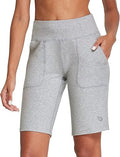 BALEAF Women's Bermuda Long Shorts for Summer Running and Casual Wear