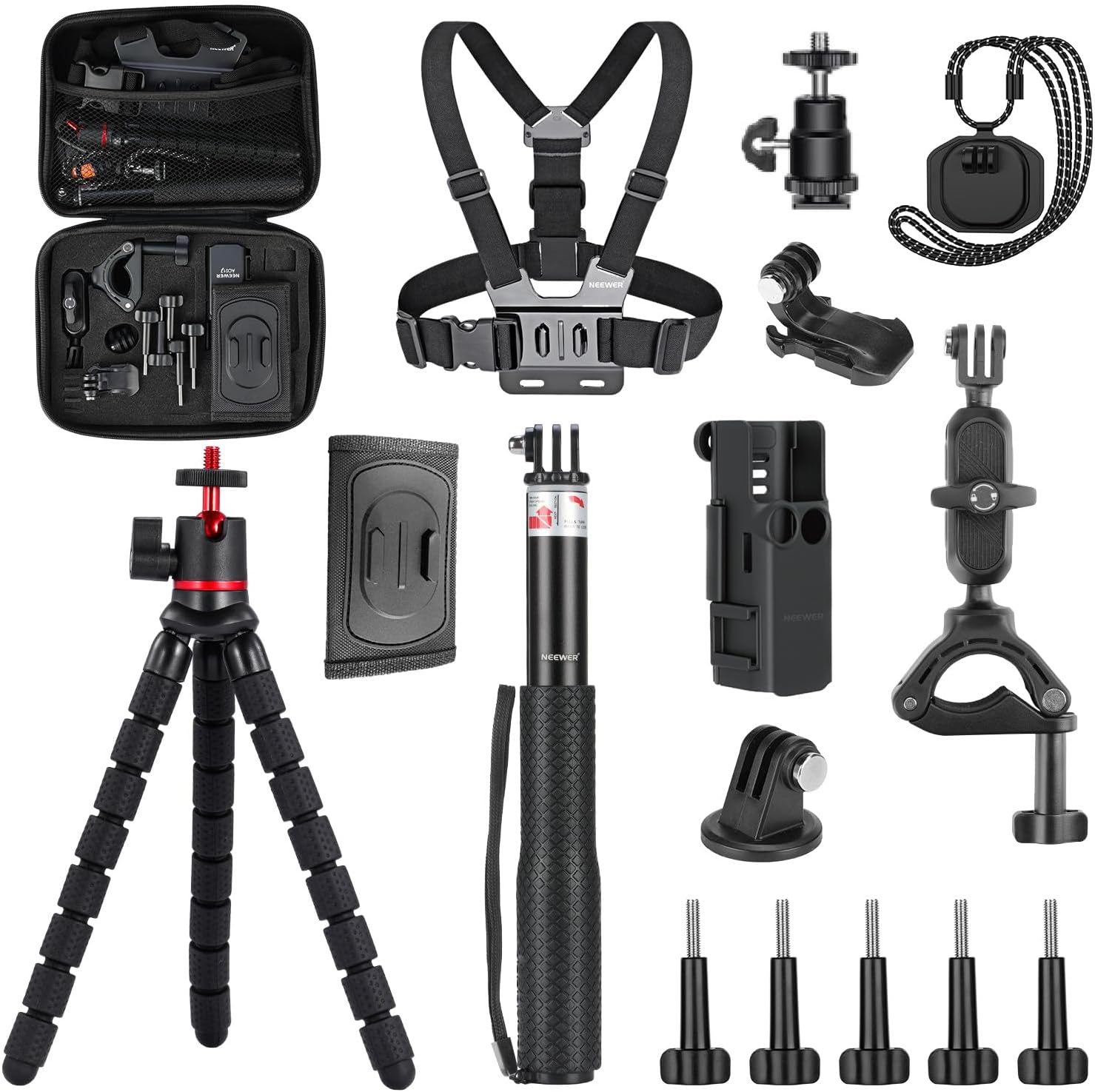 NEEWER Basics 16 in 1 Accessories Kit for DJI OSMO Pocket 3