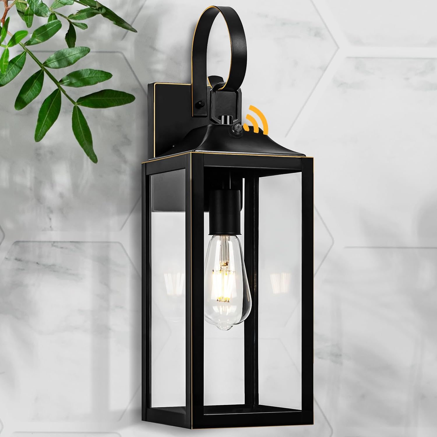 Large Dusk to Dawn Outdoor Wall Light for Modern Homes