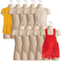 DisplayTown 10 Set Child Torso Stackable Dress Forms - Durable Display