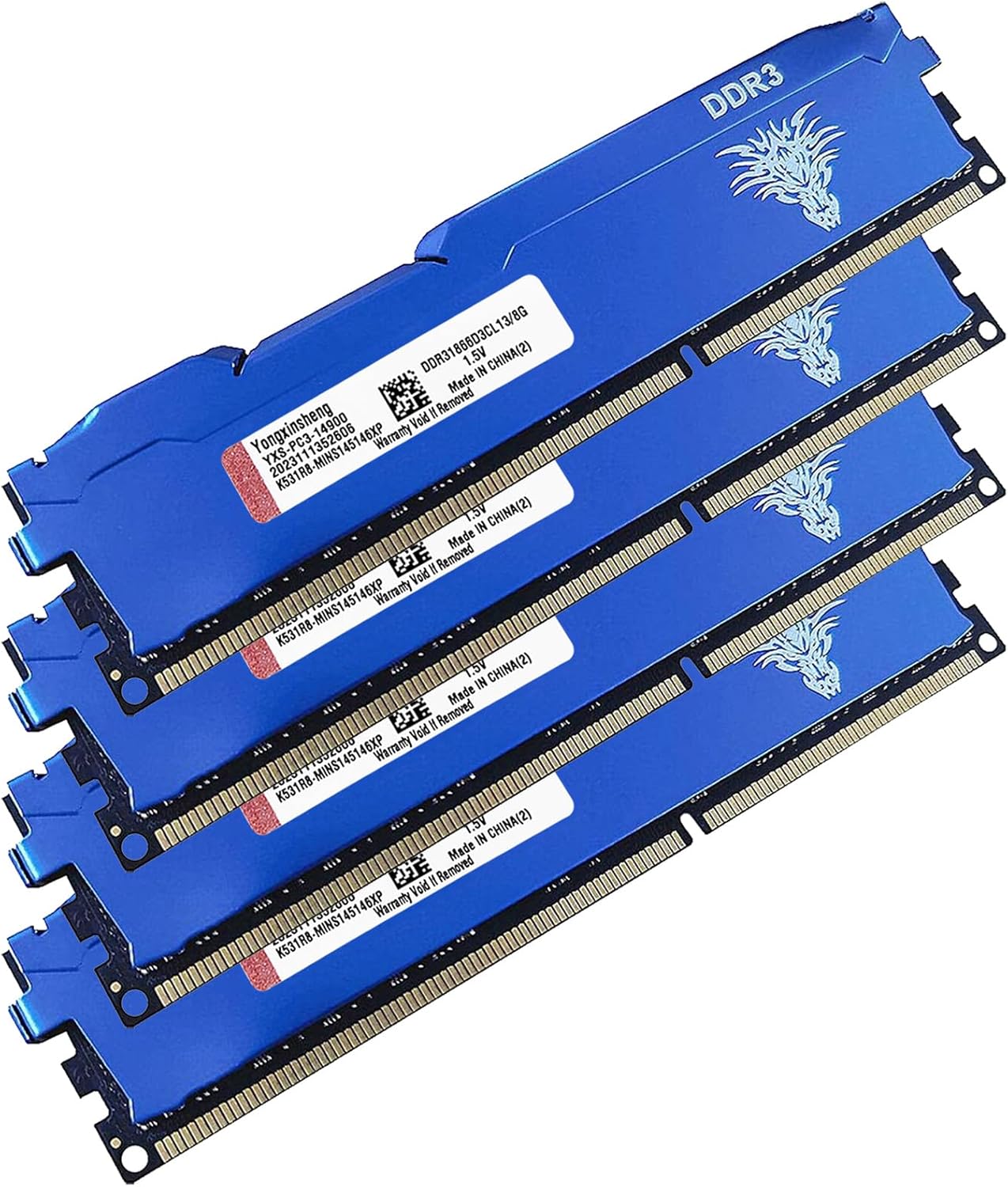 Yongxinsheng DDR3 32GB Kit Desktop RAM 1866MHz PC3-14900 Upgrade