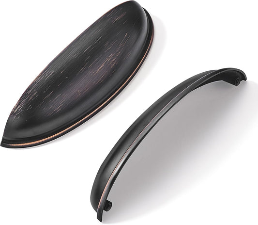 10 Pack 5 Inch Drawer Pulls in Oil Rubbed Bronze Finish
