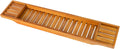 VaeFae Teak Bathtub Tray - Wooden Bath Caddy for Tub