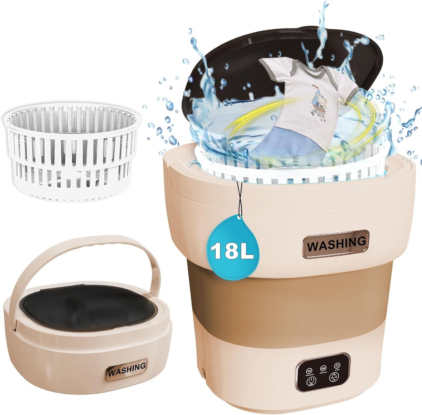 2-in-1 Portable Mini Washer - Deep Cleaning Power!