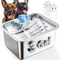 3 Gallon Large Dog Water Fountain Stainless Steel - Quiet, Filtered