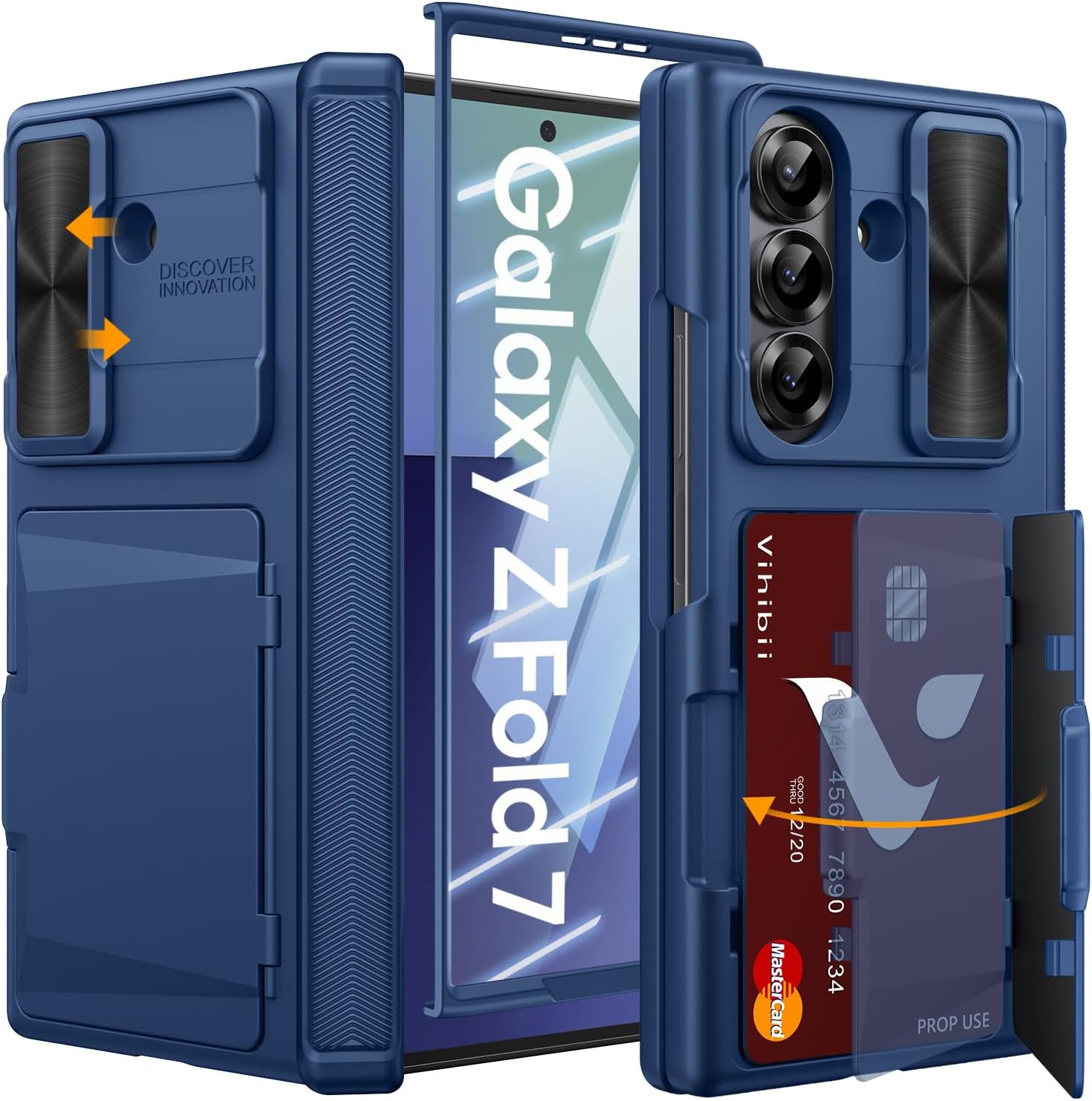 Vihibii Galaxy Z Fold 7 Case Wallet with Card Holder & More