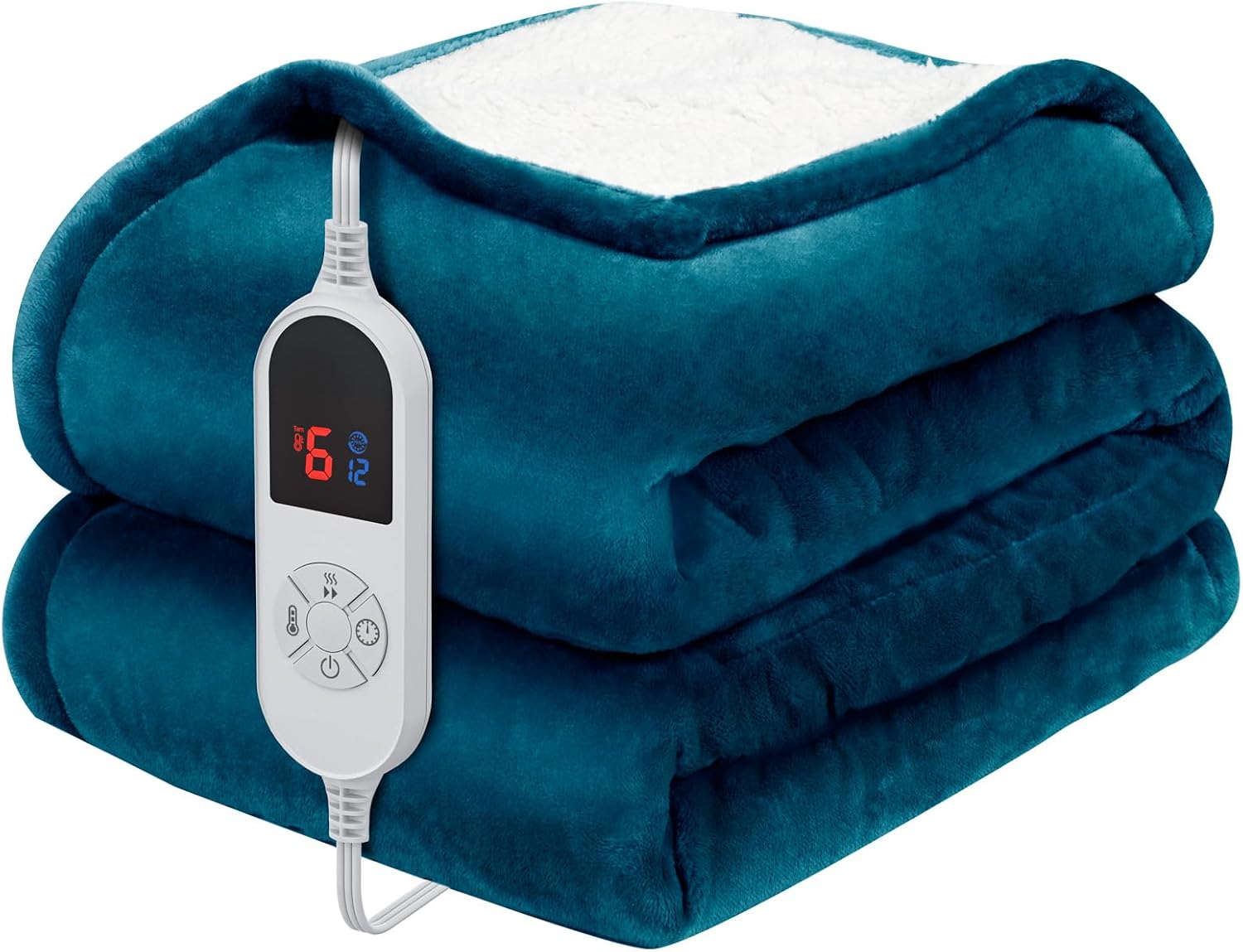 HOW'S MY HOUSE Heated Blanket Throw 50in x 60in for Cozy Comfort