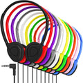 Maeline Bulk On-Ear Headphones 300 Pack - Colorful Classroom Choice