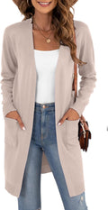 VIISHOW Women's Classic Long Sleeve Open Front Cardigan Sweater