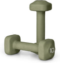 Neoprene Dumbbell Pair 5-20 lb Anti-Roll Square Head - Home Weights