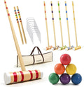 ropoda 35in Six-Player Croquet Set - Full-Size Mallets for Family Play
