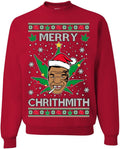 Ugly Christmas Sweater Crewneck Graphic Sweatshirt - Fun Party Hit
