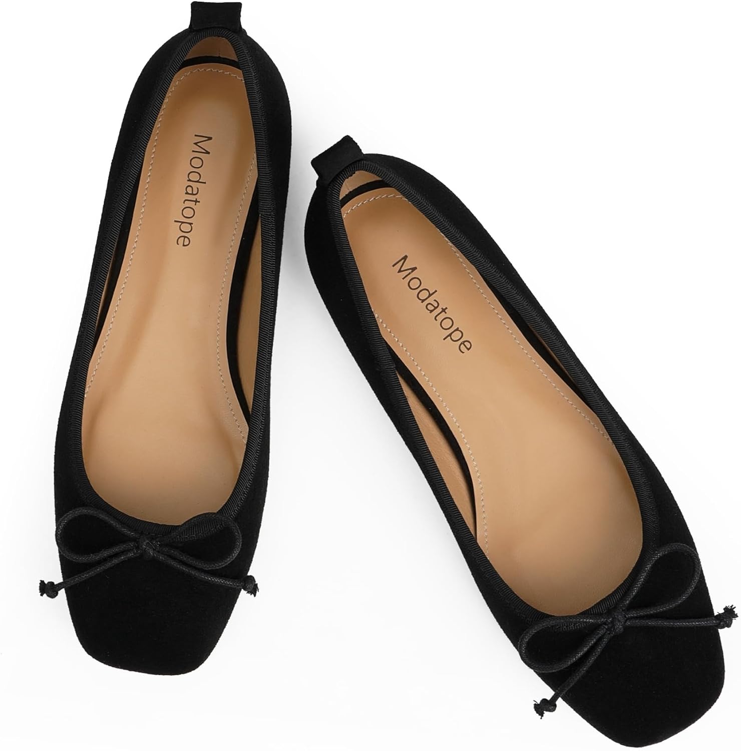 Modatope Ballet Flats with Bow for Women - Stylish Comfort