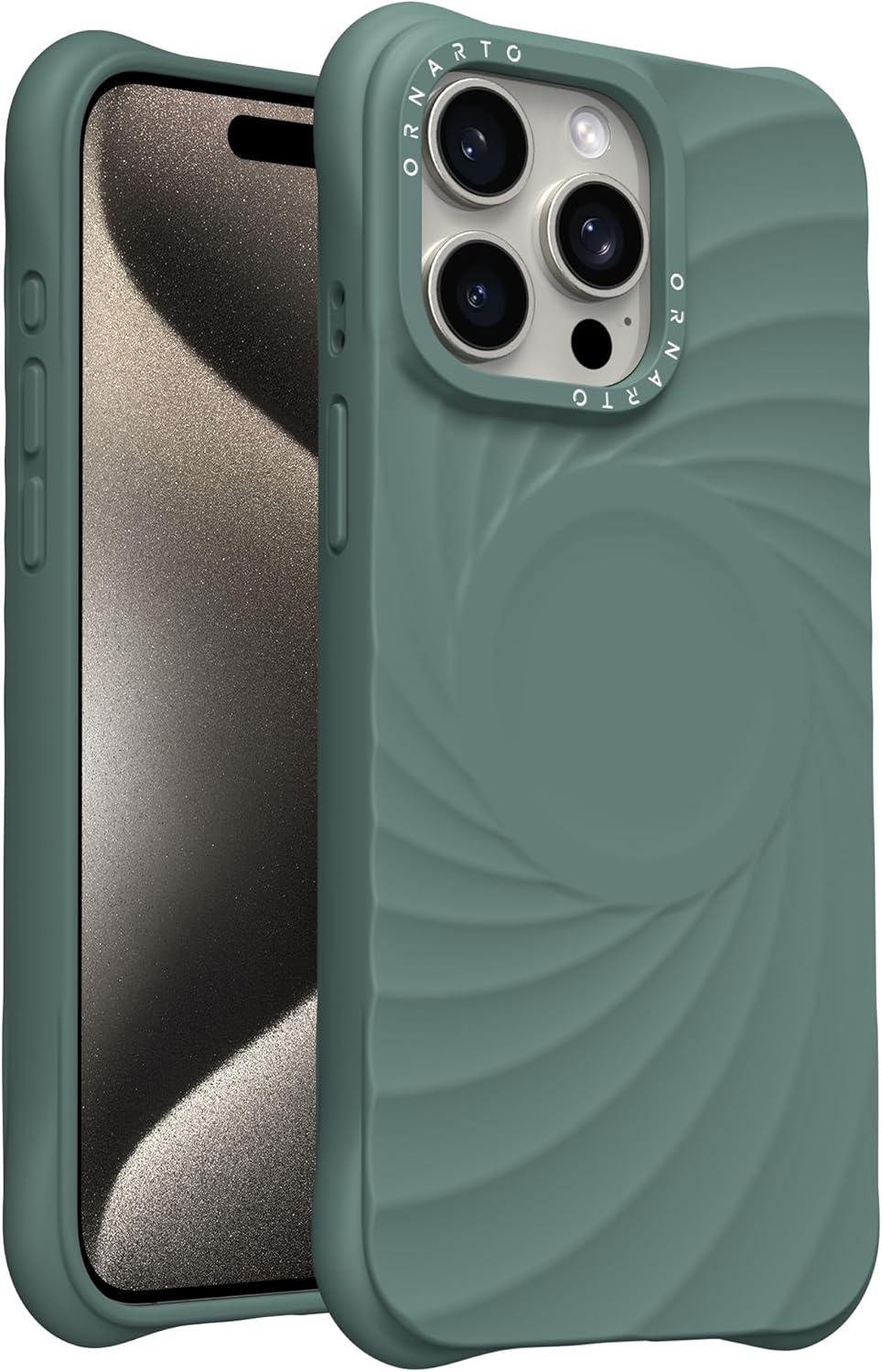 ORNARTO Vortuxe iPhone 15 Pro Case with 2X MIL-STD Protection