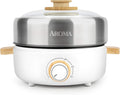 Aroma Housewares AMC-130 Dual Grill and Hot Pot - Compact 2.5L