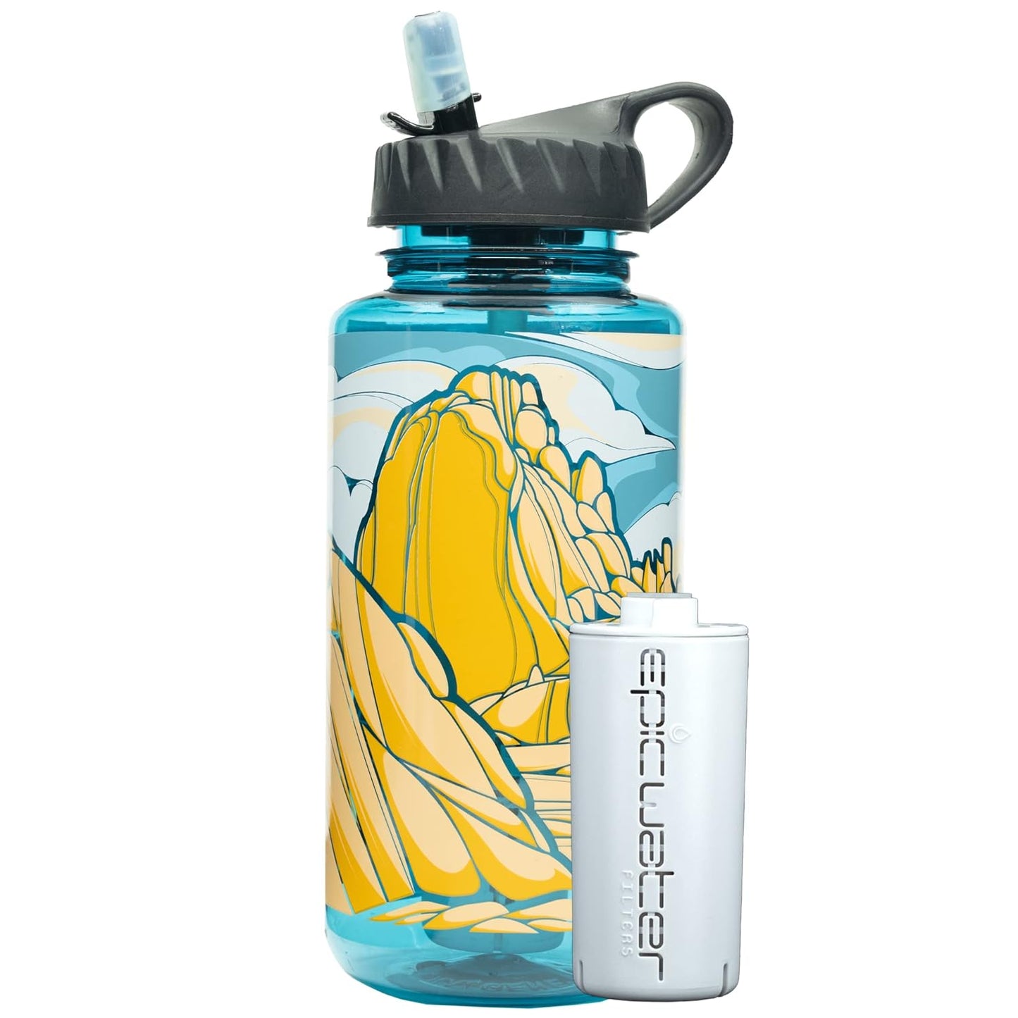 Epic Water Filters Nalgene OG Water Bottle with Dual Filter Power