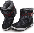 Boys Snow Boots with Natural Rabbit Fur Lined - Warm, Slip Resistant