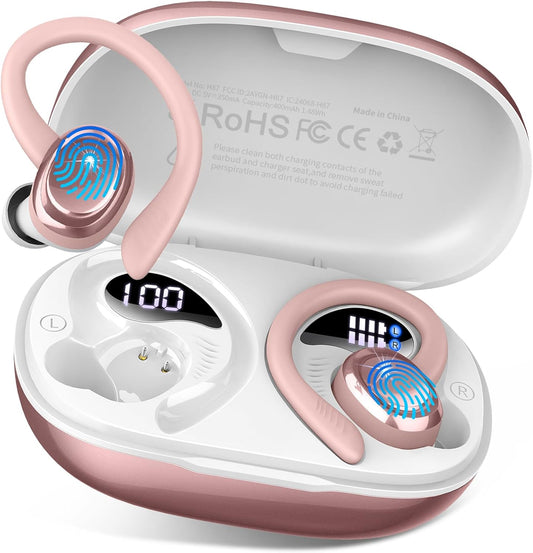 Wireless Earbuds Sport with Bluetooth 5.4 and Deep Bass Sound