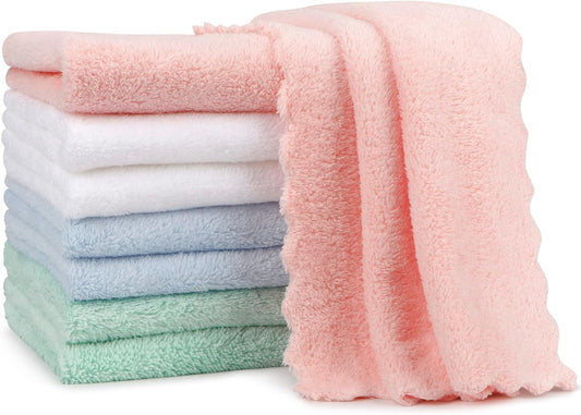 Ultra Soft Coral Fleece Burp Cloths - Newborn Essential