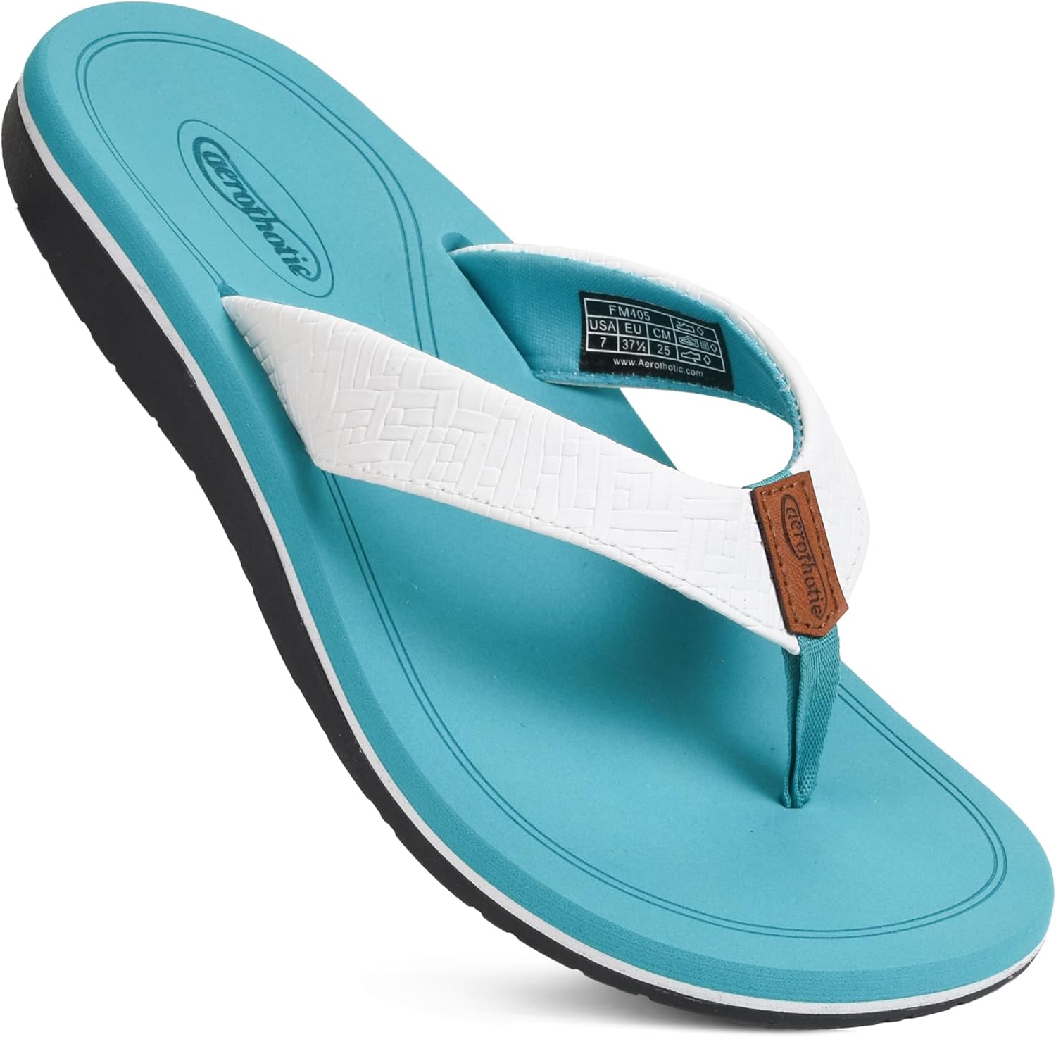 AEROTHOTIC Womens Flip Flops with Arch Support for Comfort